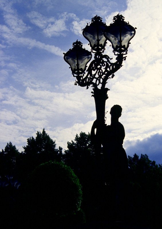 'ne Lampe im Park Sanssouci